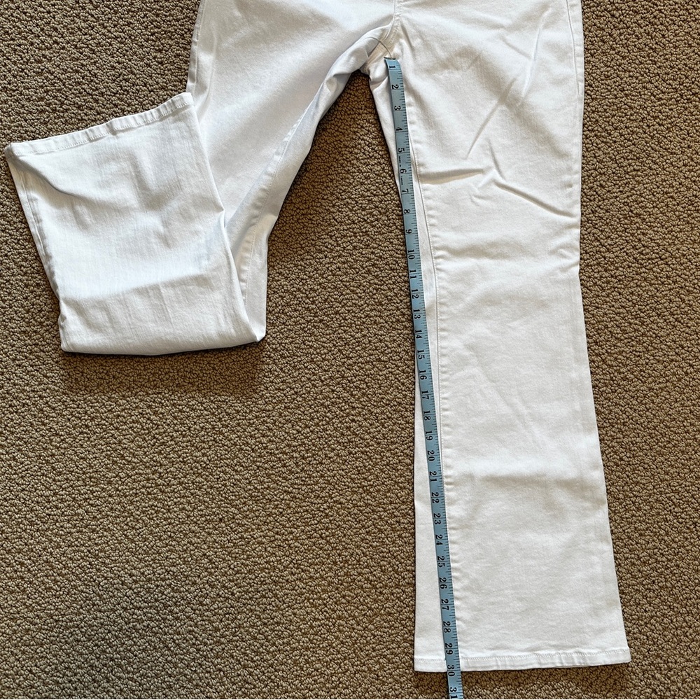 CAbi White Trouser Jeans | #5880 Slight Flare - Picture 14 of 15